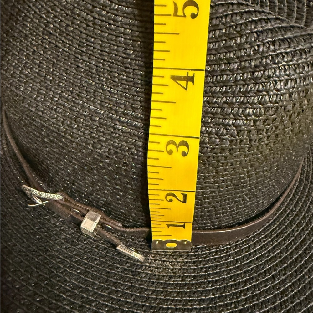 Black Woven Crushable Cowgirl Hat - Picture 7 of 11